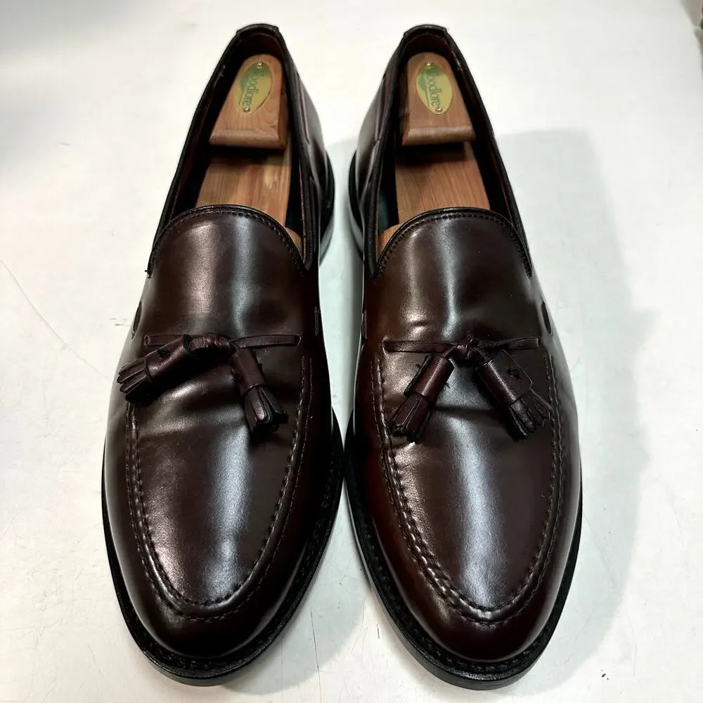 FULLY RESOLED Allen Edmonds Grayson Tassel Loafer Color 8 Shell Cordovan 11 C